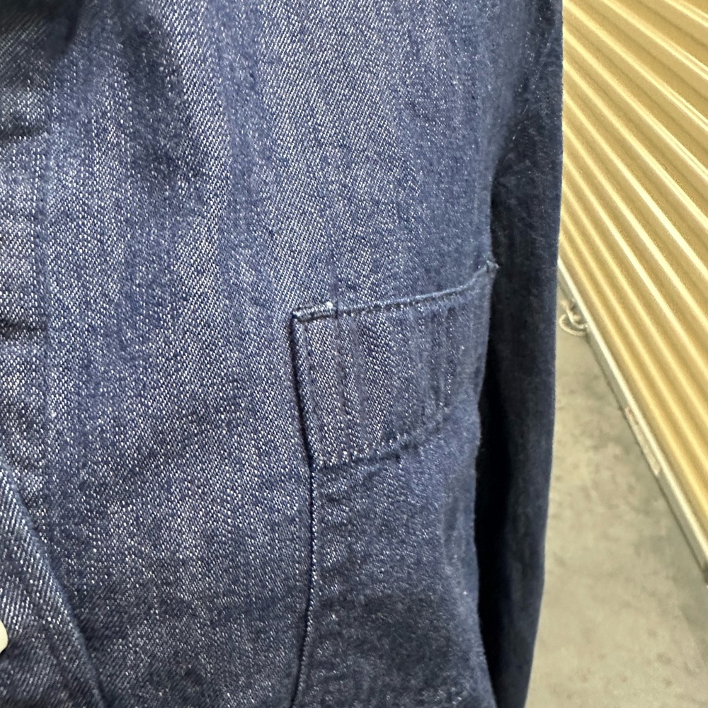 J. Crew Navy Denim Shirt - Picture 2 of 5